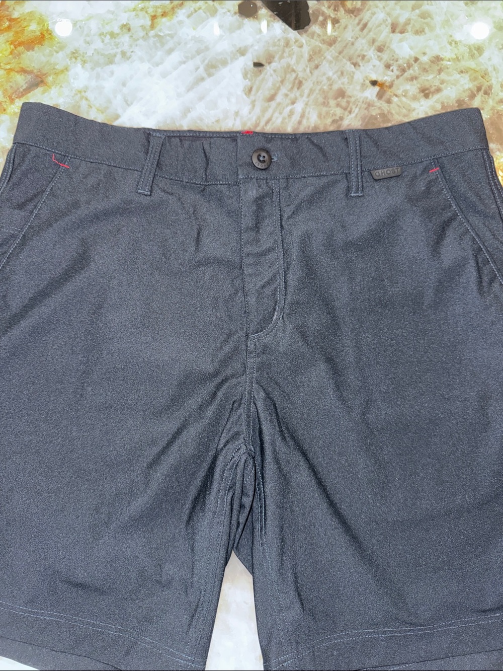 Ghost Golf Men’s Performance Shorts — Black & Gray - Picture 3 of 6